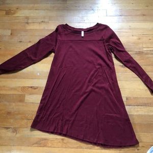 Korsis large maroon dress